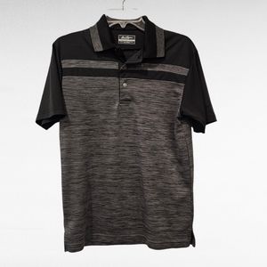 Ben Hogan Performance Polo Shirt Black and Gray Size Small